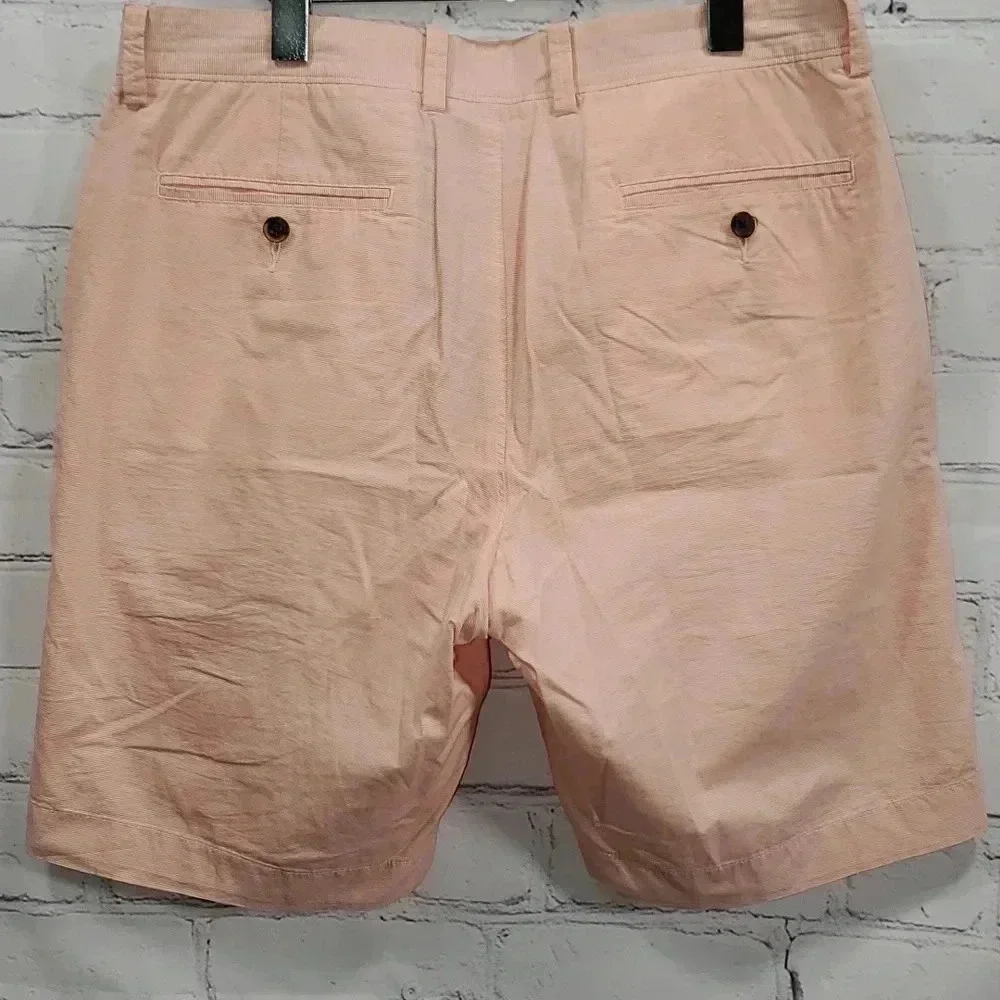 J. Crew Factory Rivington Solid Peach/Pink Bermuda Shorts Size 32